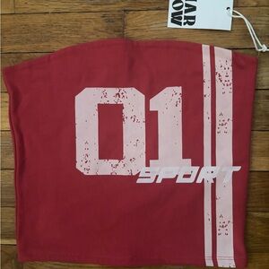 BNWT by Harlow Red Sporty Crop Top